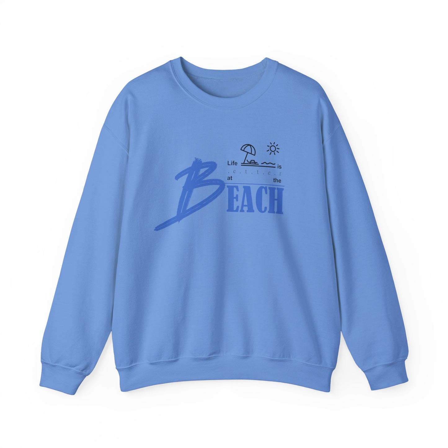 Life is Better at the Beach | Unisex Heavy Blend™ Crewneck Sweatshirt