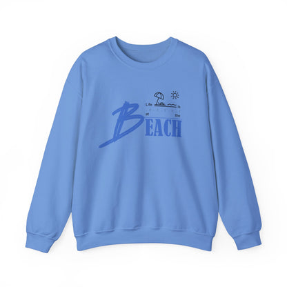 Life is Better at the Beach | Unisex Heavy Blend™ Crewneck Sweatshirt