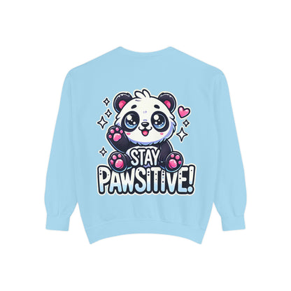 Pawsitive | Unisex Garment-Dyed Sweatshirt