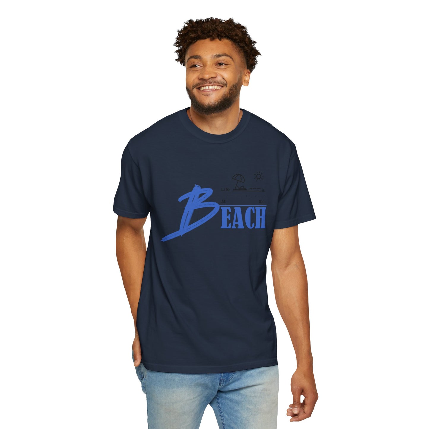 Life is Better at the Beach | Unisex Garment-Dyed T-shirt
