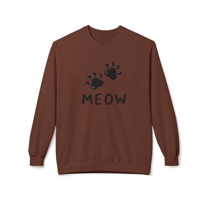 MEOW_Unisex Midweight Softstyle Fleece Crewneck Sweatshirt