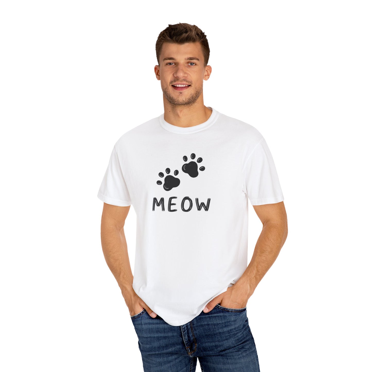 MEOW_Unisex Garment-Dyed T-shirt