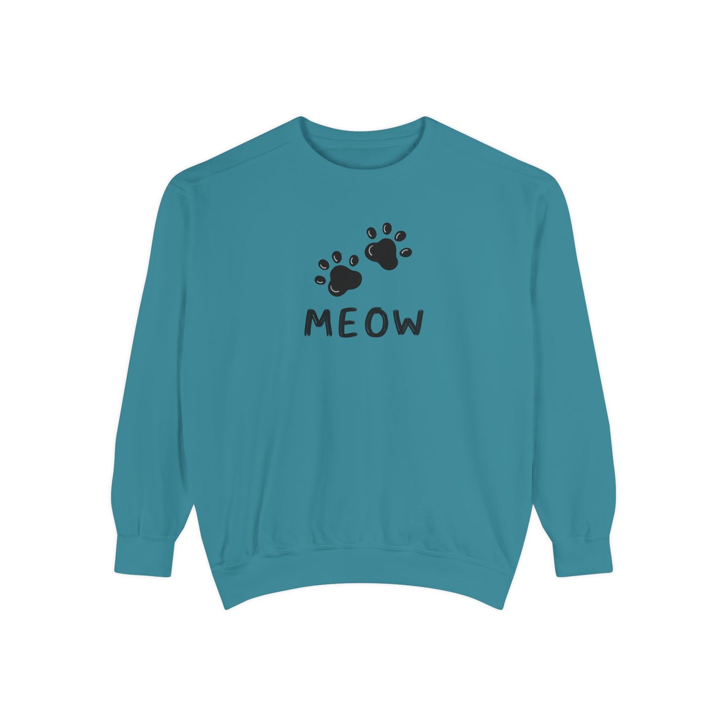 MEOW_Unisex Garment-Dyed Sweatshirt