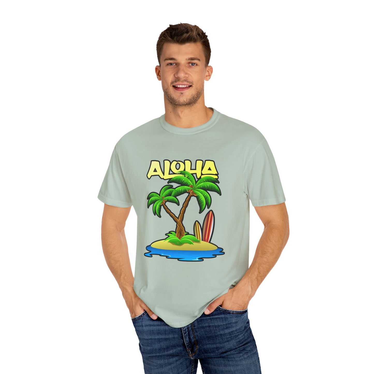 ALOHA | Unisex Garment-Dyed T-shirt
