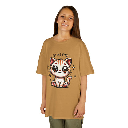 Feline Fine | Kids Heavy Cotton™ Tee