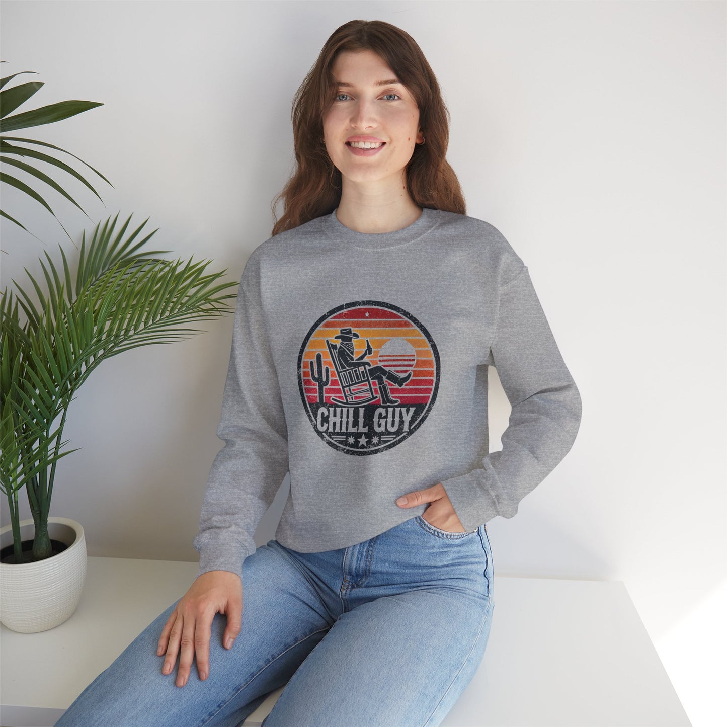 Chill Cowboy | Unisex Heavy Blend™ Crewneck Sweatshirt