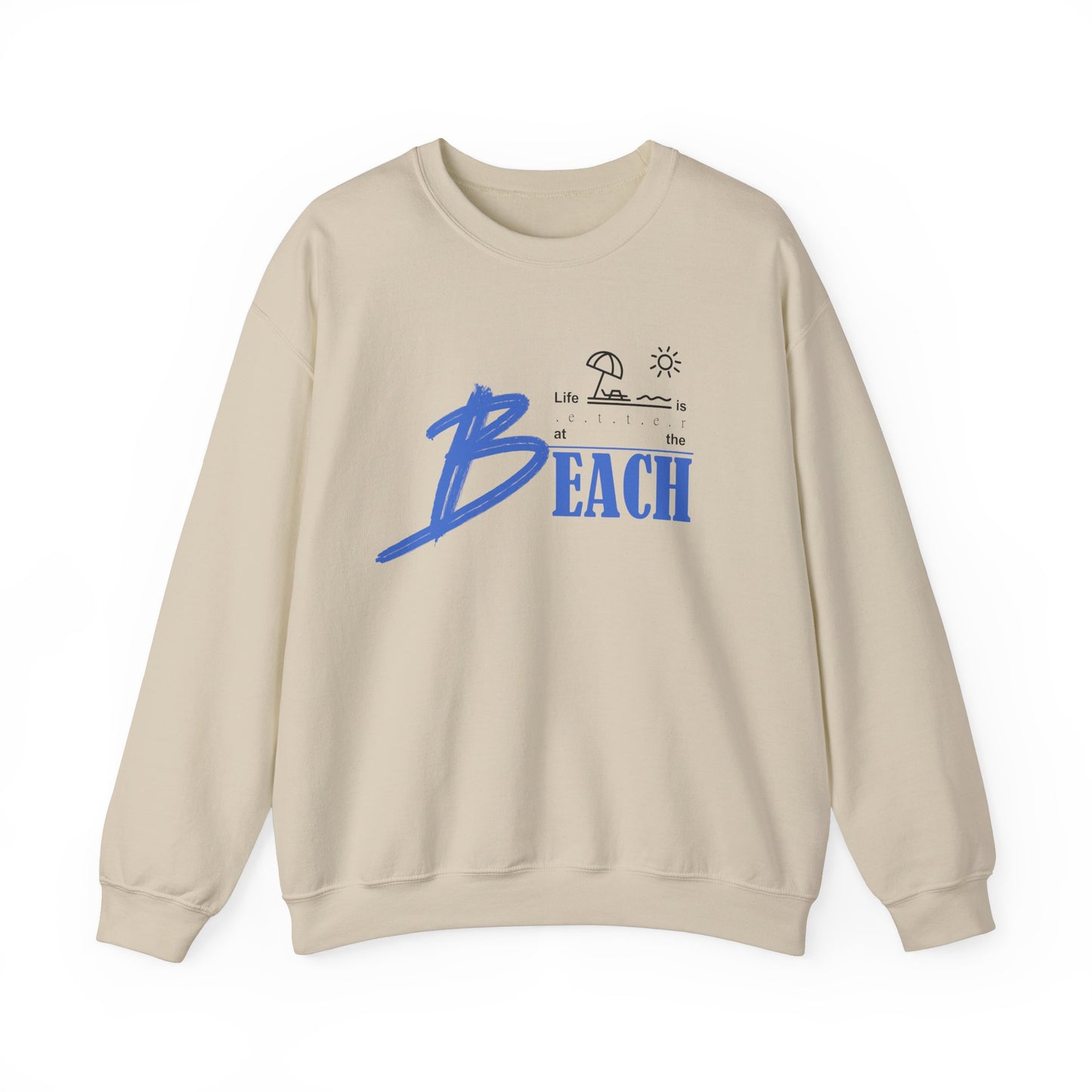Life is Better at the Beach | Unisex Heavy Blend™ Crewneck Sweatshirt