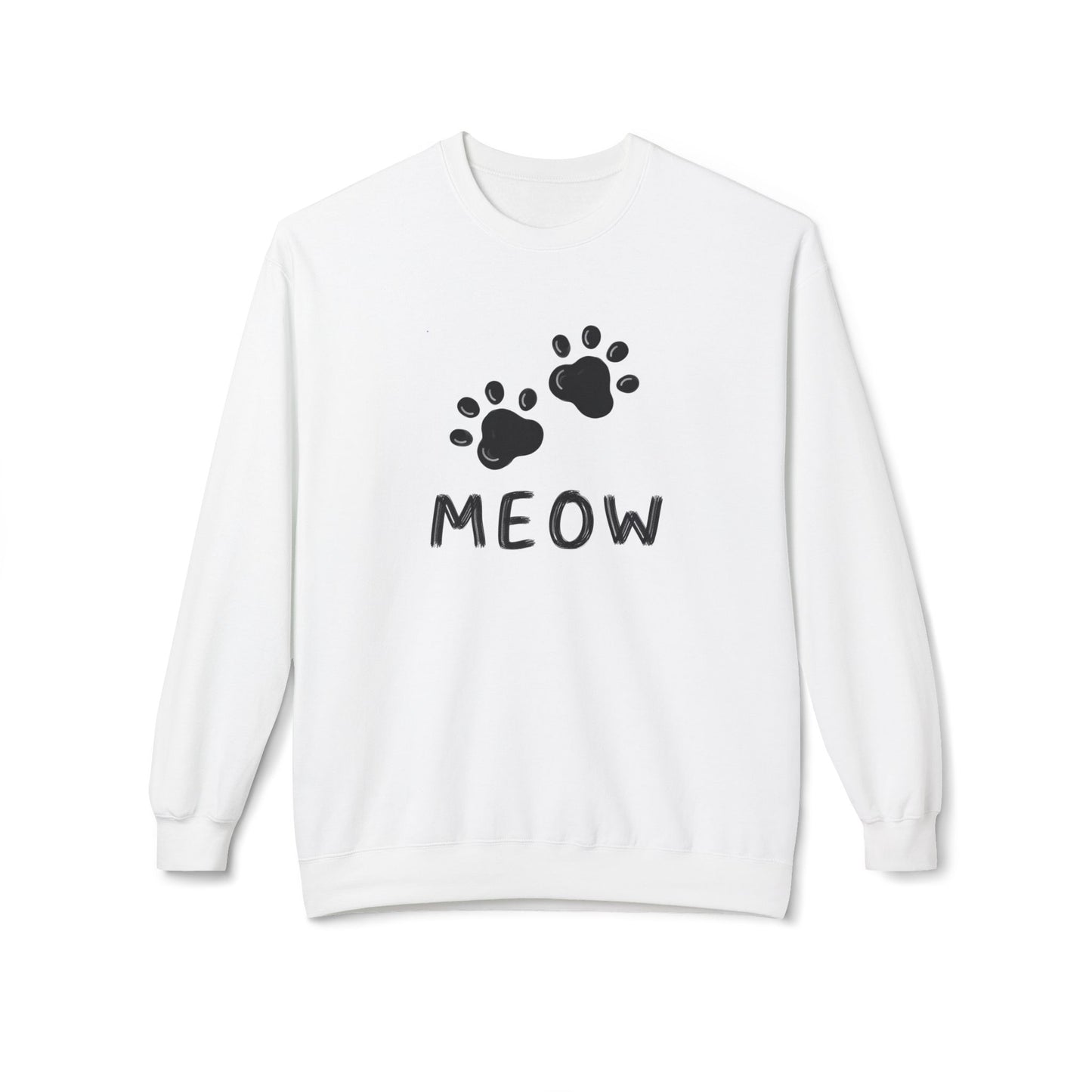 MEOW_Unisex Midweight Softstyle Fleece Crewneck Sweatshirt