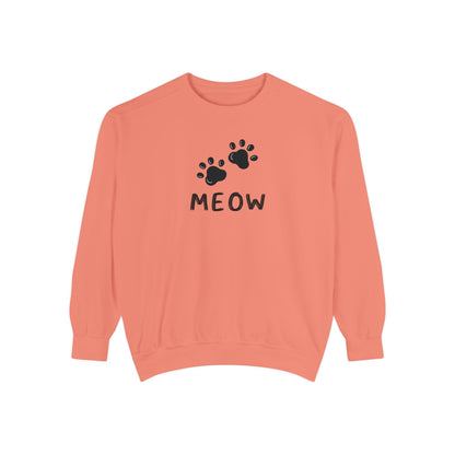 MEOW_Unisex Garment-Dyed Sweatshirt