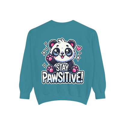 Pawsitive | Unisex Garment-Dyed Sweatshirt