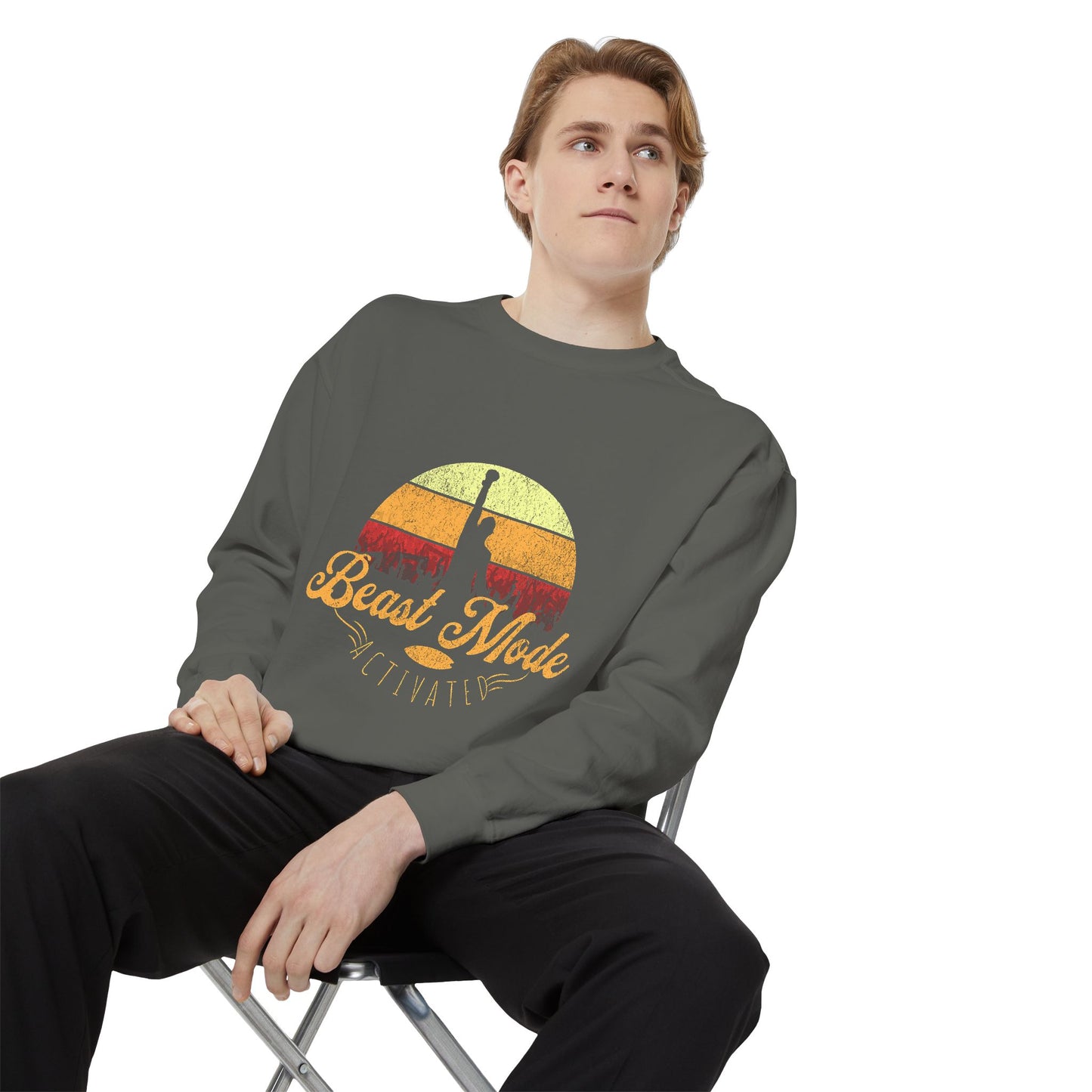 Beast Mode Activated | Unisex Garment-Dyed Sweatshirt