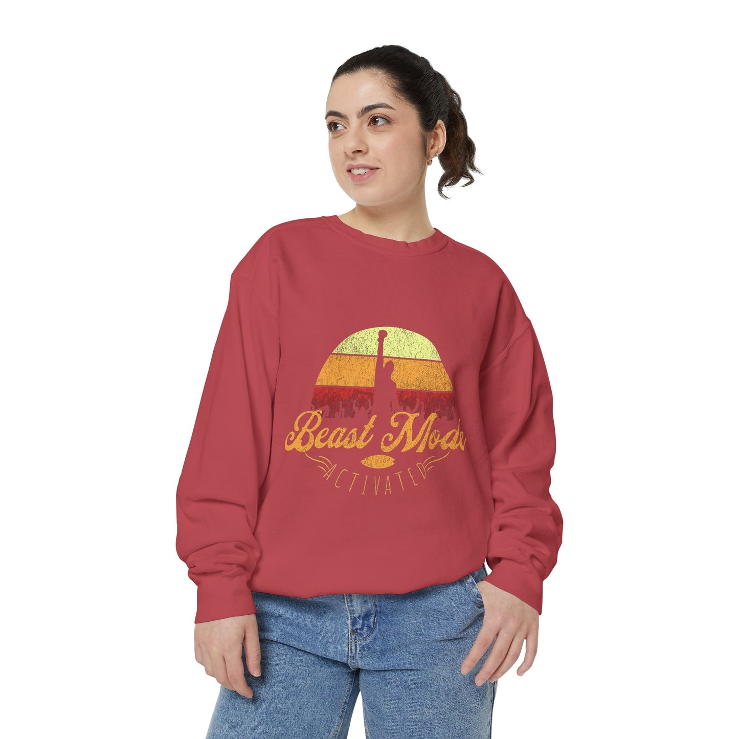 Beast Mode Activated | Unisex Garment-Dyed Sweatshirt