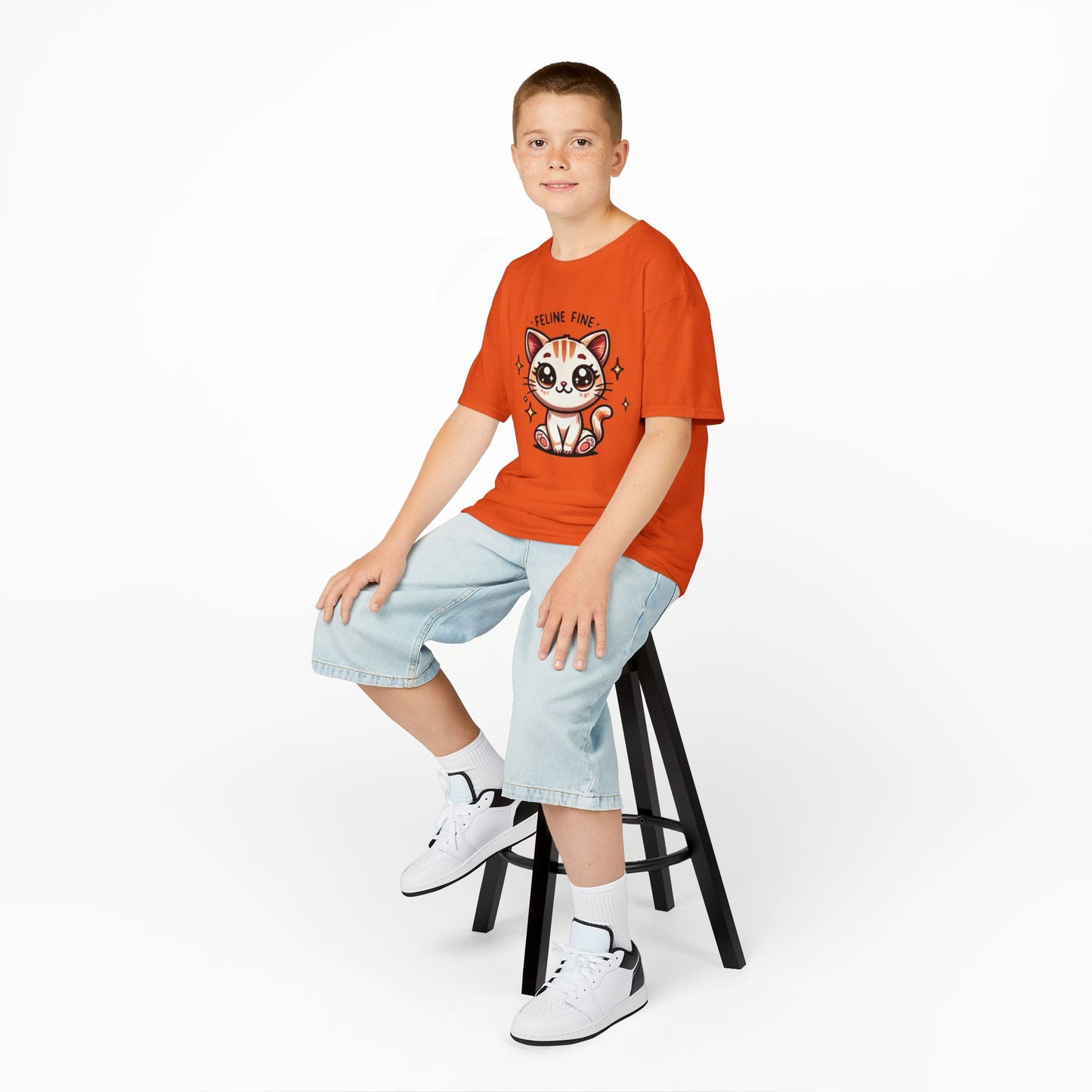 Feline Fine | Kids Heavy Cotton™ Tee