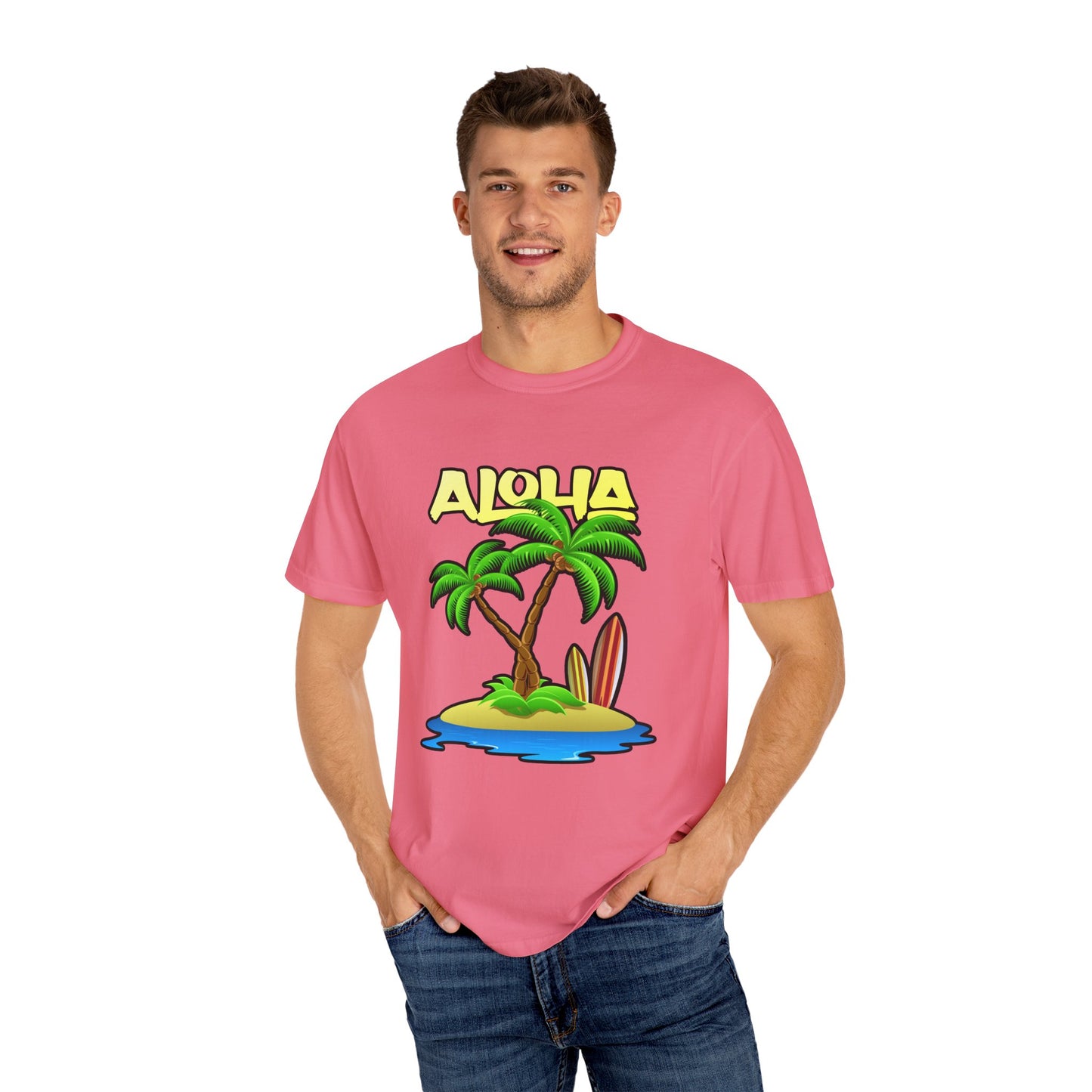 ALOHA | Unisex Garment-Dyed T-shirt