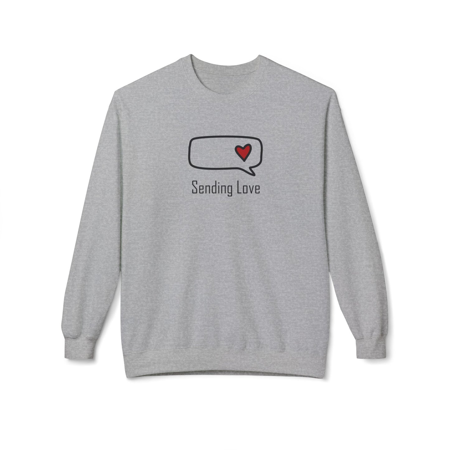 Sending Love_Unisex Midweight Softstyle Fleece Crewneck Sweatshirt