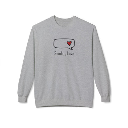 Sending Love_Unisex Midweight Softstyle Fleece Crewneck Sweatshirt