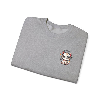 Feline Fine | Unisex Heavy Blend™ Crewneck Sweatshirt