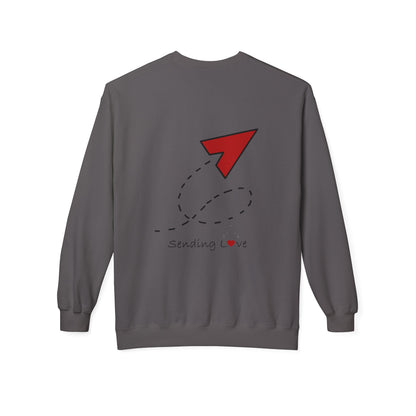 Sending Love | Unisex Midweight Softstyle Fleece Crewneck Sweatshirt