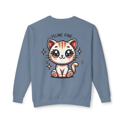 Feline Fine | Unisex Lightweight Crewneck Sweatshirt