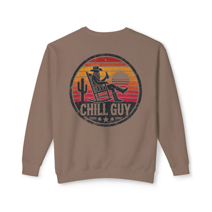 Chill Cowboy | Unisex Lightweight Crewneck Sweatshirt