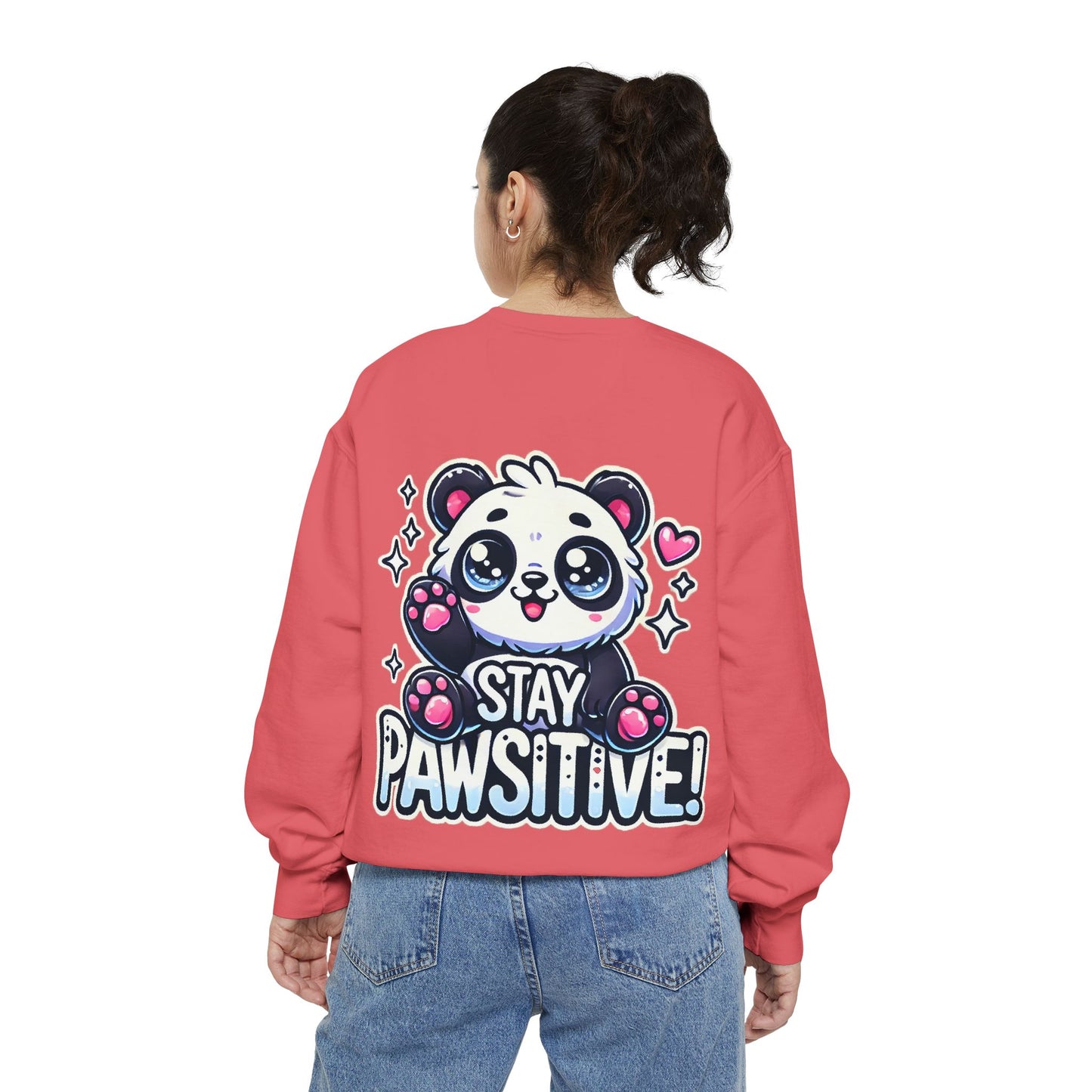 Pawsitive | Unisex Garment-Dyed Sweatshirt