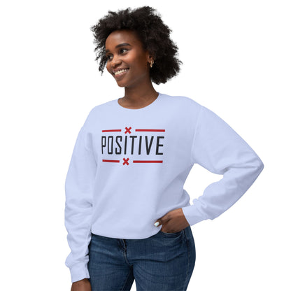 Positive_Unisex Lightweight Crewneck Sweatshirt