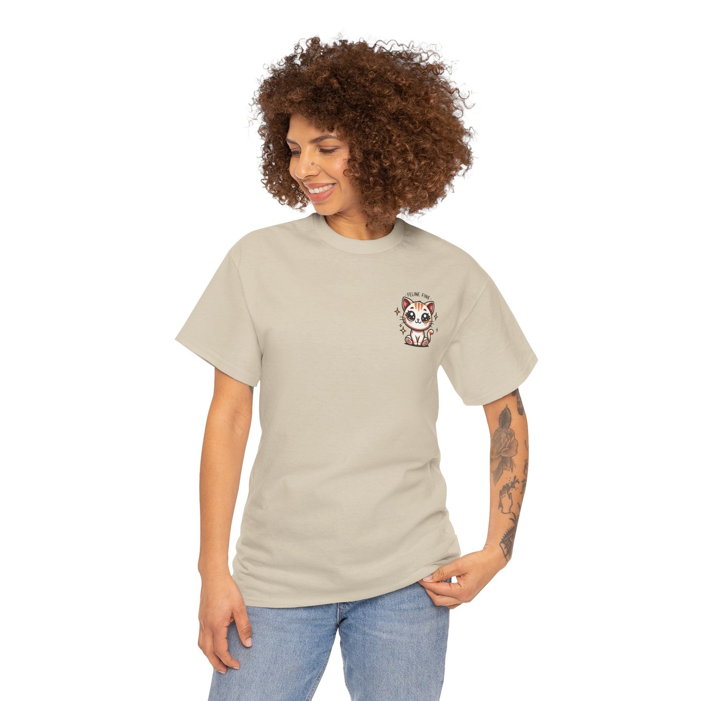 Feline Fine | Unisex Heavy Cotton Tee