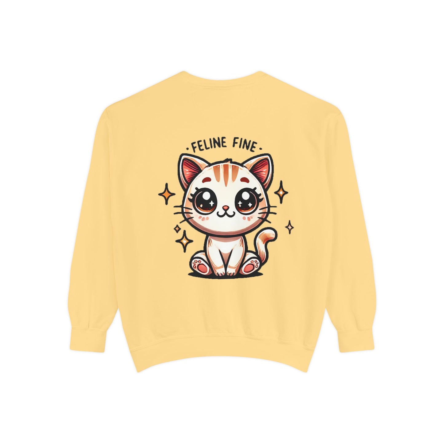 Feline Fine | Unisex Garment-Dyed Sweatshirt
