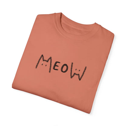 Meow_Unisex Garment-Dyed T-shirt
