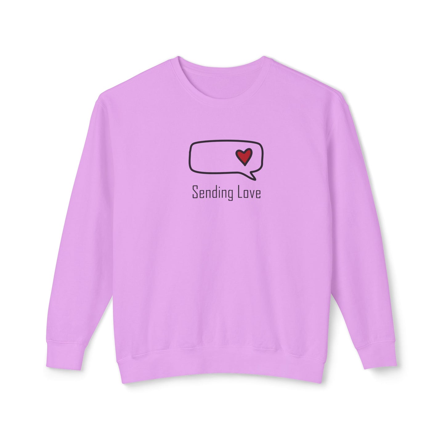 Sending Love_Unisex Lightweight Crewneck Sweatshirt