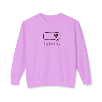 Sending Love_Unisex Lightweight Crewneck Sweatshirt