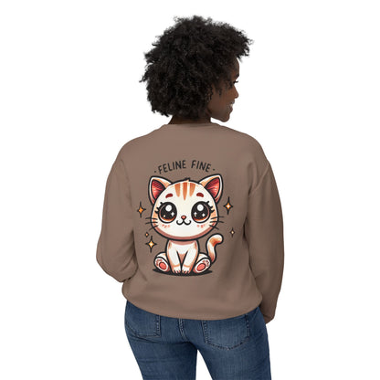 Feline Fine | Unisex Lightweight Crewneck Sweatshirt
