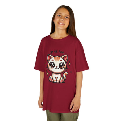 Feline Fine | Kids Heavy Cotton™ Tee