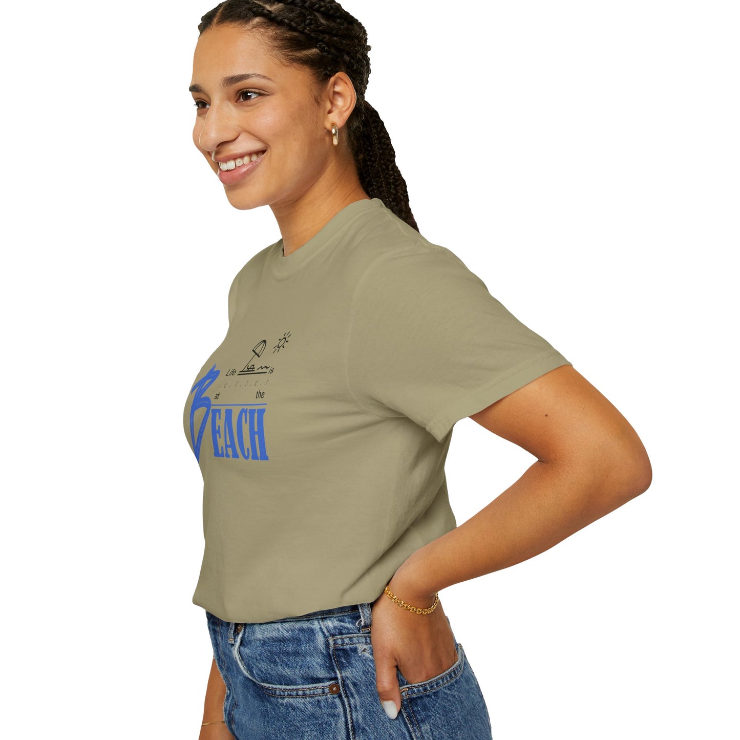 Life is Better at the Beach | Unisex Garment-Dyed T-shirt