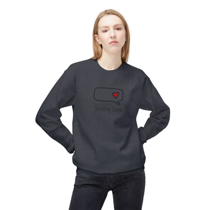 Sending Love_Unisex Midweight Softstyle Fleece Crewneck Sweatshirt