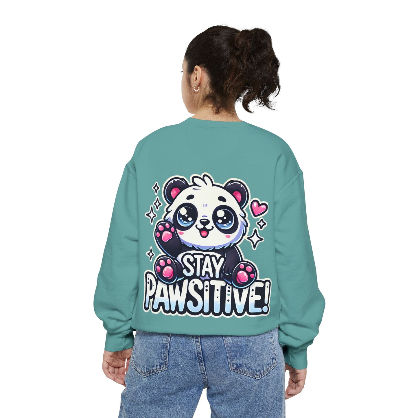 Pawsitive | Unisex Garment-Dyed Sweatshirt