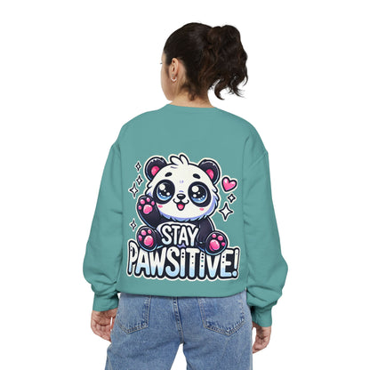 Pawsitive | Unisex Garment-Dyed Sweatshirt