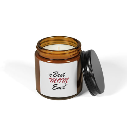 Best Mom Ever | Scented Soy Candle (Multi-Size, Amber Jar)