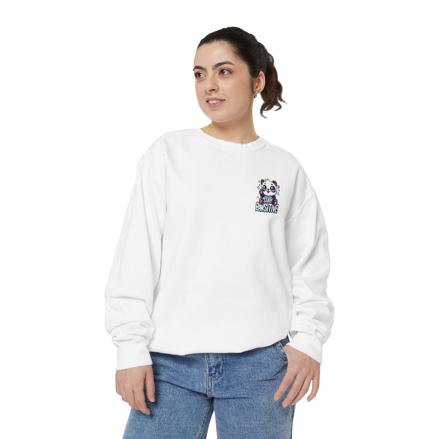 Pawsitive | Unisex Garment-Dyed Sweatshirt