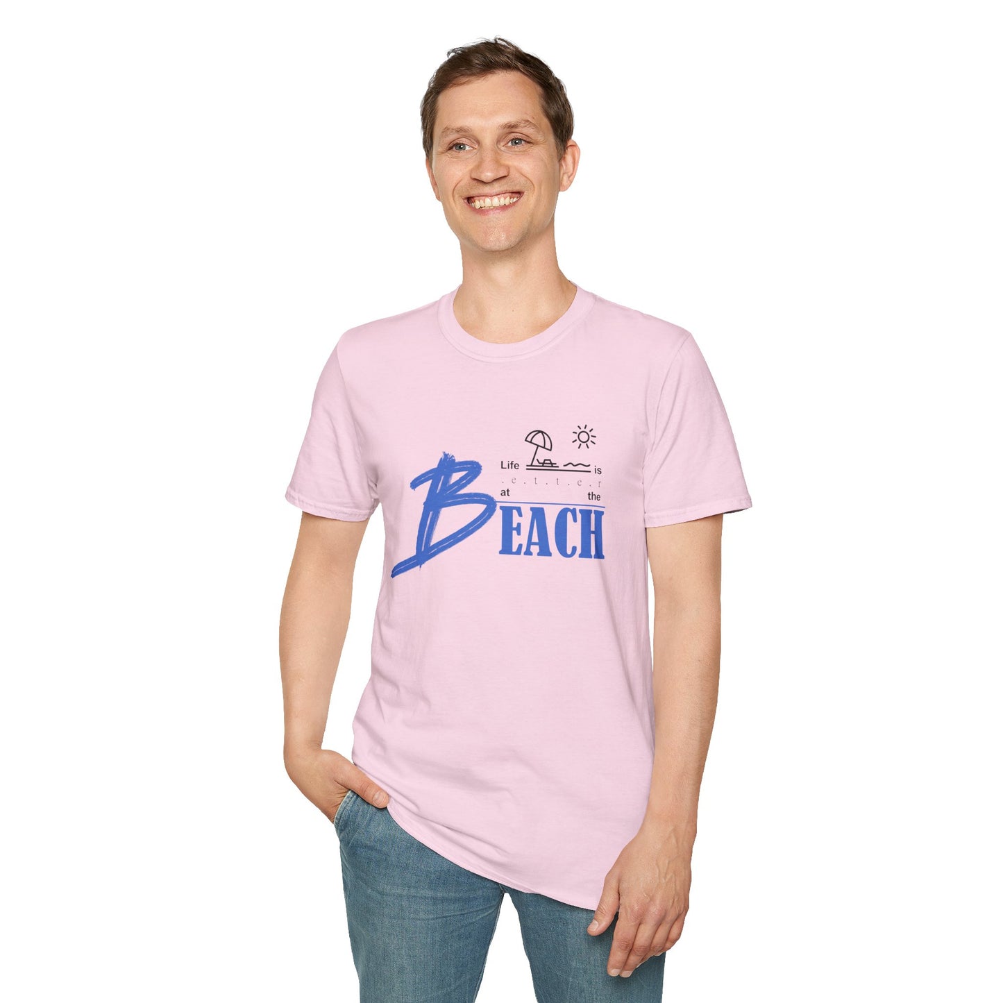 Life is Better at the Beach | Unisex Softstyle T-Shirt