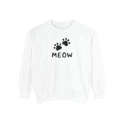 MEOW_Unisex Garment-Dyed Sweatshirt