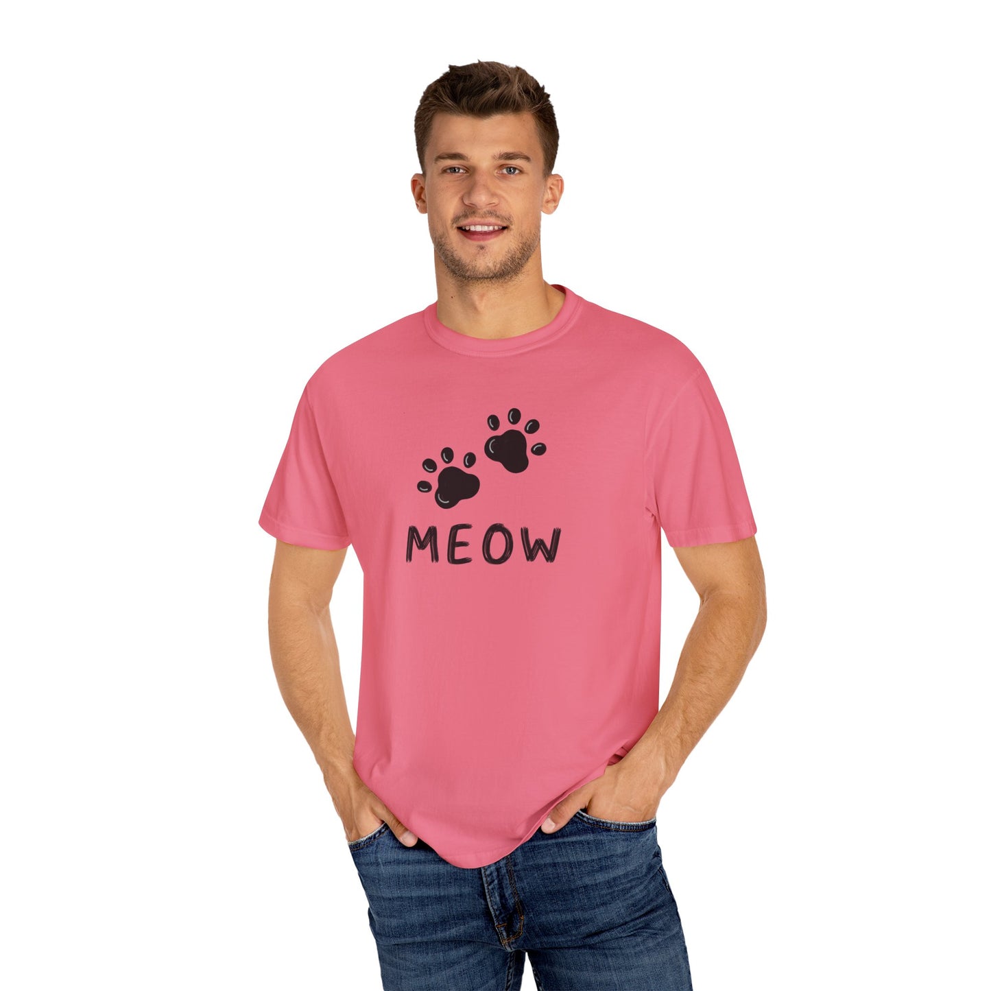 MEOW_Unisex Garment-Dyed T-shirt