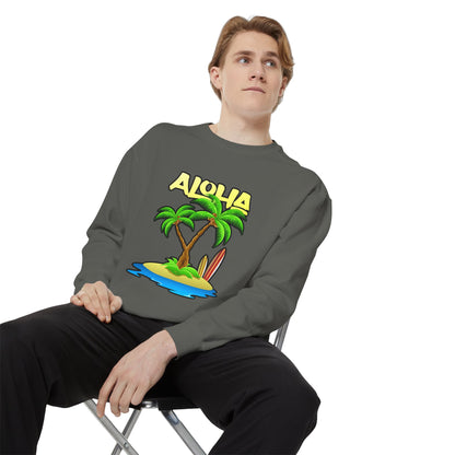 ALOHA | Unisex Garment-Dyed Sweatshirt