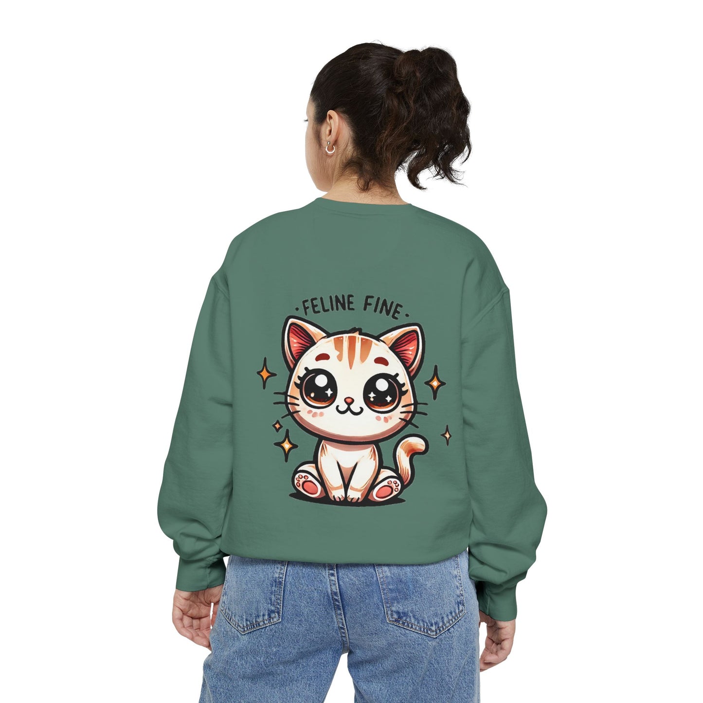 Feline Fine | Unisex Garment-Dyed Sweatshirt