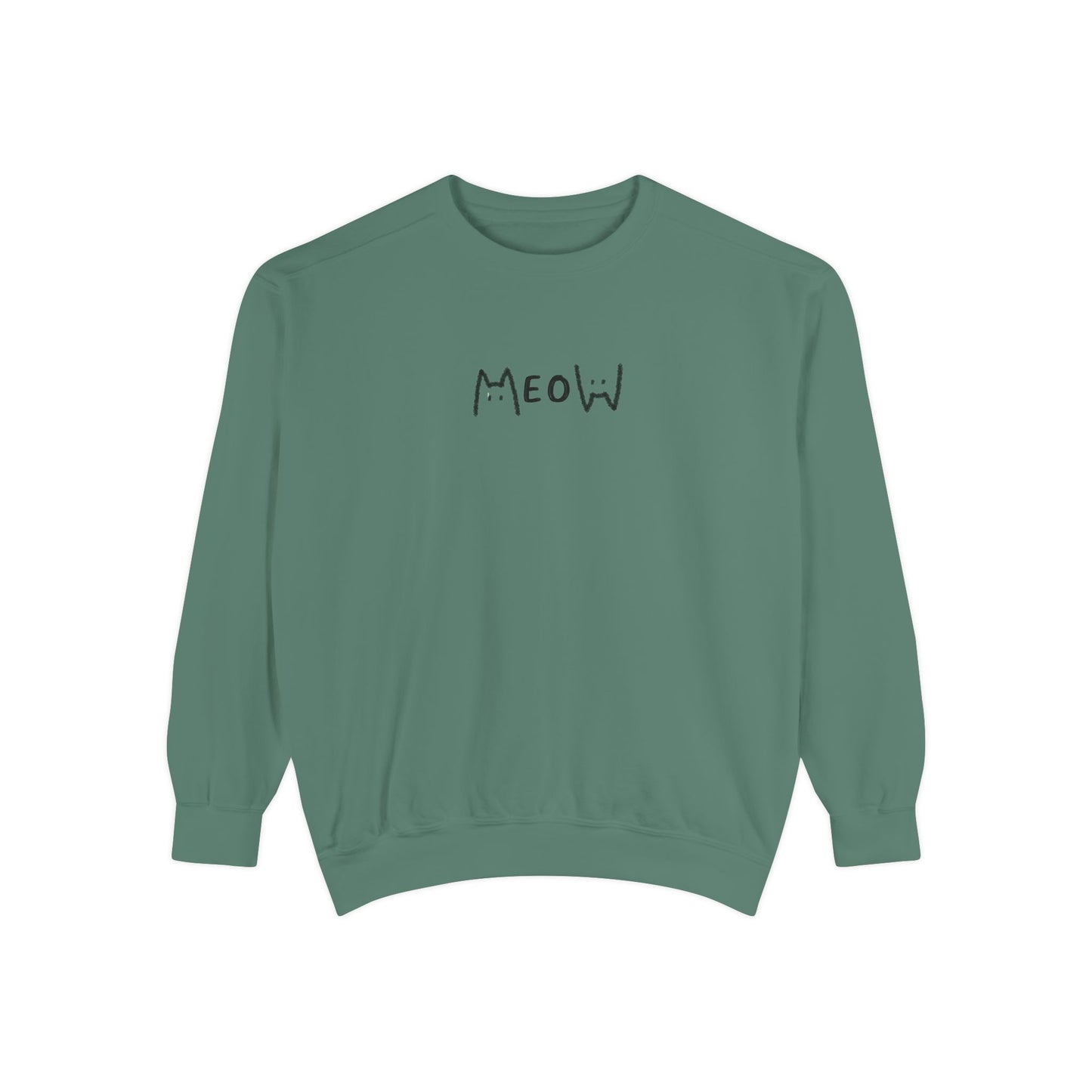 Meow_Unisex Garment-Dyed Sweatshirt