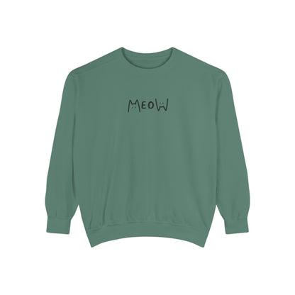 Meow_Unisex Garment-Dyed Sweatshirt