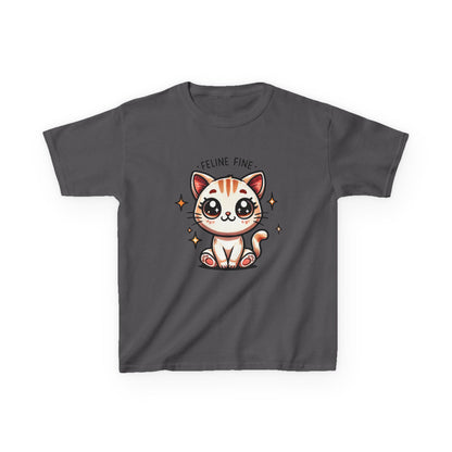 Feline Fine | Kids Heavy Cotton™ Tee