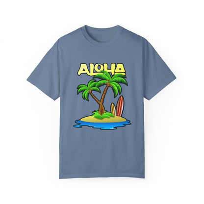 ALOHA | Unisex Garment-Dyed T-shirt
