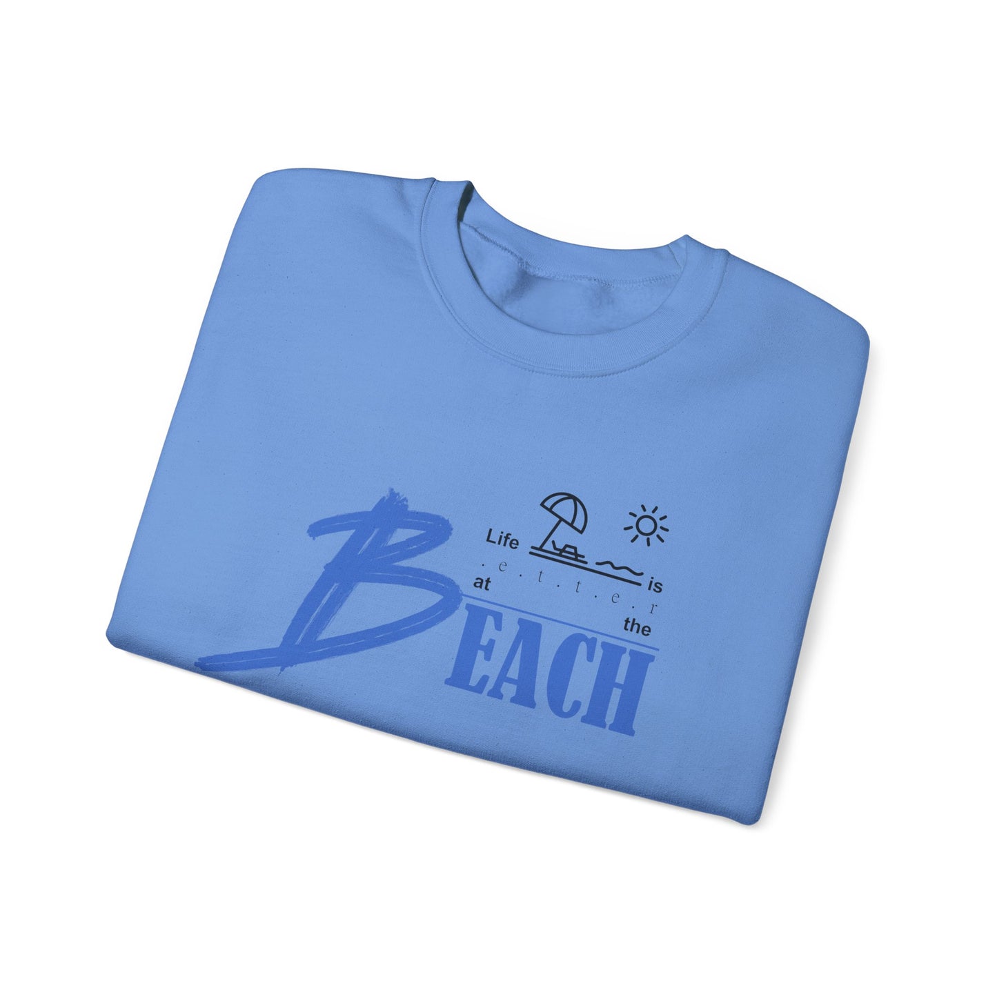 Life is Better at the Beach | Unisex Heavy Blend™ Crewneck Sweatshirt