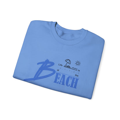 Life is Better at the Beach | Unisex Heavy Blend™ Crewneck Sweatshirt